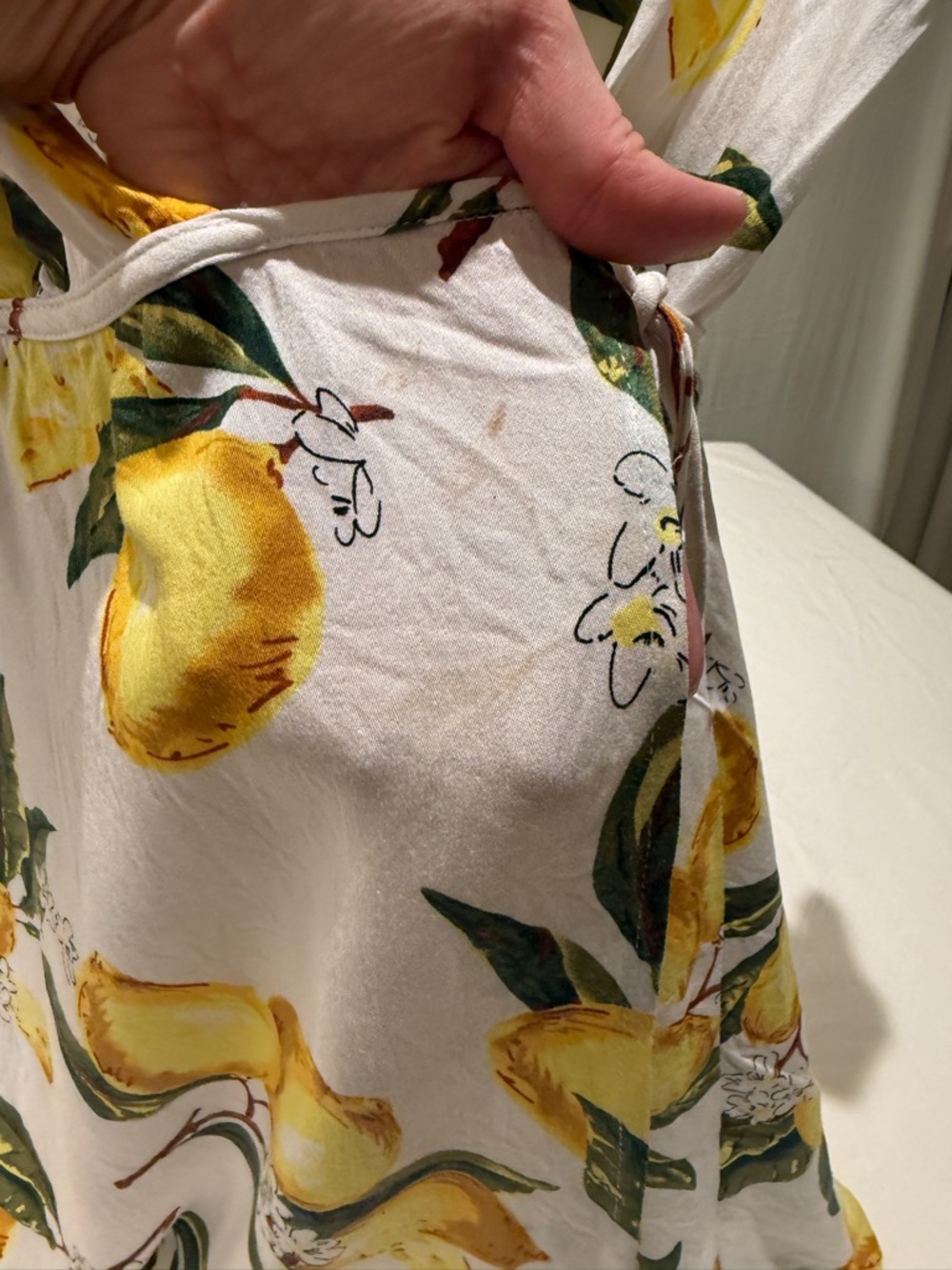Lulu's White Lemon Print Mini Dress - Picture 6 of 7
